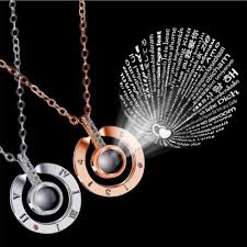 Necklace 100 Languages I Love You With Projection Pendant Jewelry Women Bijoux Gifts Price 8 99 Fre Womens Necklaces Beautiful Gifts For Her Pendant Jewelry