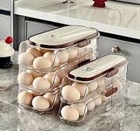 Wholesale Automatic Sliding Egg Storage Box - Transparent Egg Storage