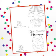 The name comes from the fact that the side. Free Printable Miss You Cards To Colour Mum In The Madhouse