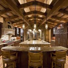 It'll create a lot of texture and you need to put some recessed light to fulfill the light needs of the kitchen. The Best Kitchen Ceiling Ideas Old World Kitchens Mediterranean Kitchen Design Log Cabin Kitchens