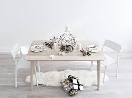 24w x 24d x 16t. Presents Near Table With Tableware And Decorations Stock Photo Image Of Furniture Bunch 127686556