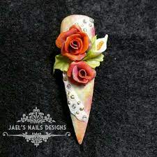 Pin By Jaelnails On 3d Nails Acrilyc Nail Art Tutorial Posh Nails Flower Nail Designs
