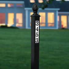 Make sure that your mail carrier always has a clear path to your mailbox whether it's by the street or mounted on your house. Lighted Address Post