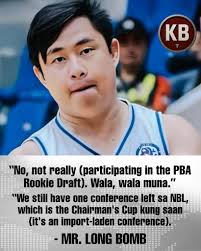 Mr. Long Bomb shares his thoughts