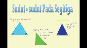 Segitiga dibentuk dari tiga sisi yang berupa garis lurus dengan tiga sudut. Besar Sudut Pada Jenis Jenis Segitiga Youtube