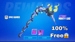 Get the pickaxe and amaze your friends and enemies!the pickaxe, also known as a harvesting tool, is a tool that players can use to mine and break materials in the world of fortnite. Free Minty Axe Codes How To Get And Redeem Free Codes Youtube