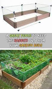 The Raised Bed Rabbit Fence Is A Simple But Effective Way To Keep Rabbits And Other Small An Vegetable Garden Raised Beds Building A Raised Garden Rabbit Fence