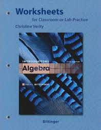 Check spelling or type a new query. Introductory Algebra Worksheets For Classroom Or Lab Practice Amazon De Bittinger Marvin Fremdsprachige Bucher
