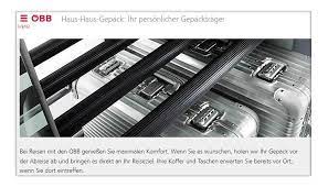 Kofferversand von haus zum hotel, ein koffertransport zur ferienwohnung und wieder zurück. Obb Haus Zu Haus Gepackszustellung Radtransport Mit Hindernissen Quehenberger Blog Vki At