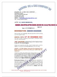 How to accept a job offer. Appointment Letter From Bodima Oil And Gas Company Uk Credential Travel Visa