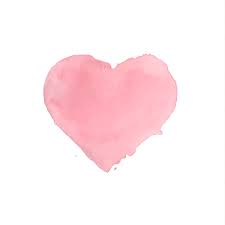 Watercolor painted heart Painting by Miroslava Hlavacova