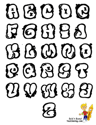 With over 100 graffiti letters to choose and print . Print Graffiti Letter Chart At Yescoloring Graffiti Lettering Graffiti Lettering Fonts Graffiti Alphabet