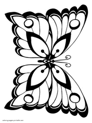 Print several of the colored butterflies. Butterfly Coloring Pages Free Printable Pictures For Kids