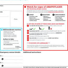 It can occur within seconds or. Allergy Action Plan From The British Society For Allergy And Clinical Download Scientific Diagram