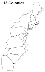 13 Colonies Map Without Names Map Quiz: Districts Vs Colonies ()