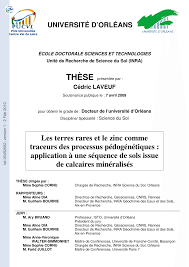 Pdf Les Terres Rares Et Le Zinc Comme Traceurs Des Processus Pedogenetiques Application A Une Sequence De Sols Issue De Calcaires Mineralises