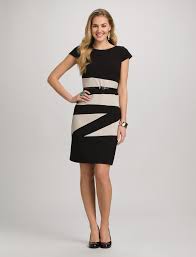 Misses Dresses Work Dresses Asymmetrical Colorblock Dress Dressbarn Casual Dresses For Women Dresses For Work Colorblock Dress