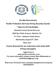We are california's guard card processing specialist!only $37.50 to start. Ala Socialservices On Twitter Nowhiring Security Guards At Pacific Protection Services Meet With Hiring Managers At Recruitment Event Tomorrow August 8 10am 1pm At Our Oakland Office Apply Online Https T Co Nzerrfv1cp Must Have