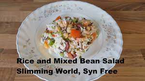 Vegetarian Rice And Mixed Bean Salad Slimming World Syn Free Youtube