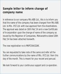 Here are the best ways to notify the irs and other important entities about sole proprietorship : Company Name Changed Letter Laustereo Com