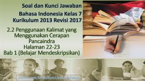Mempelajari soal uts bahasa inggris kelas 7 smp/mts ini, adik adik bisa menguduh materi ini di bospedia dalam bentuk file doc. Soal Kunci Jawaban Bahasa Indonesia Kelas 7 Penggunaan Kalimat Yang Menggunakan Cerapan Pancaindra Youtube