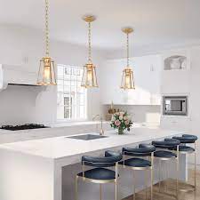 Maybe you would like to learn more about one of these? Buy Ksana Gold Pendant Lighting For Kitchen Island Hanging Brass Light Fixtures With Seeded Glass For Dining Room Foyer Online In Germany B07ythtm5s