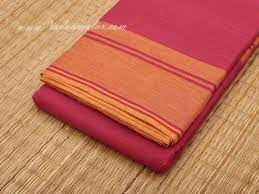 We sell practice sarees for all your dance practice sessions. Pink With Mustard Border Kuchipudi Dance Practice Saree Pure Cotton Fabric 6 Meters