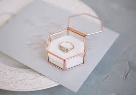 Personalized Engagement Ring Box Glass Ring Holder With Lid Etsy Wedding Ring Box Personalized Engagement Rings Engagement Ring Box