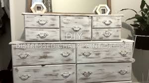 Easy tutorial on how to create a weathered wood gray finish. Diy Chalk Paint Dresser Youtube