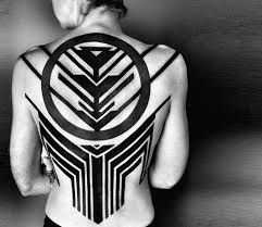 Ben white tattoo by hussam osman. Heavy Geometrical Back Tattoo By Ben Volt Post 22923 Back Tattoo Geometric Sleeve Tattoo Tattoos