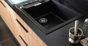 Evier Granit A Encastrer Noir Alios Evier Cuisine Idees De Cuisine Moderne Evier Noir