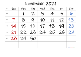 Free Printable November 2021 Calendar Premium In 2020 Printable Calendar Template 2021 Calendar Monthly Calendar Printable