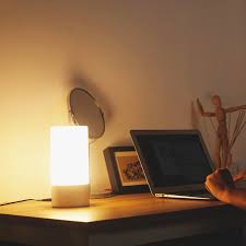 Aukey Table Lamp Touch Sensor Bedside Lamps Dimmable Warm White Light Color Changing Rgb For Bedrooms In 2020 Bedside Lamp Table Lamp Lamp