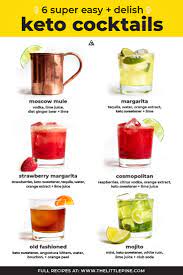 Pure spirits like whiskey, brandy, cognac, vodka, gin, and tequila contain zero carbs and are all fine on keto. 6 Best Low Carb Cocktails Diy Guide Little Pine Kitchen