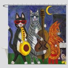 Like all music, jazz can't truly be described with words, you need to listen to it first. Jazz Cats Shower Curtains Cafepress