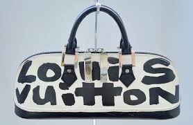 Black And White Louis Vuitton Rare Louis Vuitton Sprouse Graffiti Black White Alma Horizontal Bag Purse Louis Vuitton Handbags Bags Louis Vuitton