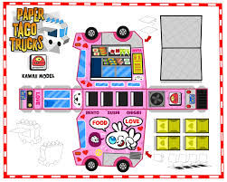 Image Detail For Paper Toy Papertoys Paper Taco Trucks Kawaii Template Preview Paper Paper Toys Template Paper Crafts Paper Crafts Origami The spook rocket is a rocket ship that disassembles into three pieces. paper toy papertoys paper taco trucks