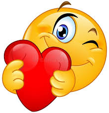 Emoticon que abraza el corazón ilustración del vector | Emojis ...