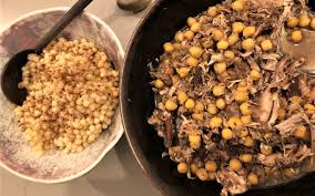 Stir in the couscous, cover tightly with a lid, and remove from heat. Moghrabieh Lebanese Couscous Stew Eastern Therapies
