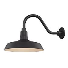 Because of the resilient metal material and finishes, they can weather the elements in exterior use. Pin By Caitlin Fulton On Tiny Cabin In 2021 Barn Lighting Gooseneck Barn Light Black Outdoor Wall Lights