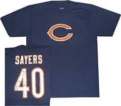 Reebok Chicago Bears Gale Sayers Throwback Pro Style Oversized T Shirt
