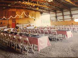 Rustic Wedding Reception In An Indoor Riding Arena Barn Wedding Reception Rustic Wedding Reception Equestrian Wedding