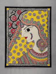 Buy Village Lady Madhubani Painting 30in X 23in Online At Jaypore Com Madhubani Painting Buddha Art Painting Indian Art Paintings