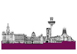 Black And White Liverpool Skyline Art Liverpool Skyline Google Search Liverpool