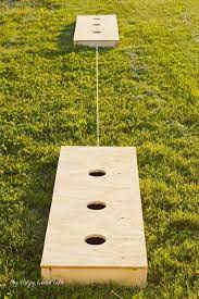 Setting up your washer board game: Diy Outdoor Game Three Hole Washers Game My Crazy Good Life