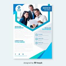 Abstract Business Flyer With Image Free Vector Freepik Vector Freeflyer Freebusiness Freeabstract Freetemplate Flyer Business Flyer Pet Logo Design