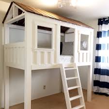 Here's an exquisite royal design perfect for your princess, to play in and sleep when tired after 54. Ana White Loft Cabin Bed Diy Projects Loft Bed Plans Kids Loft Beds Boys Loft Beds