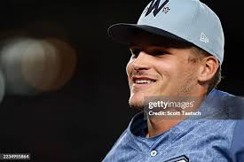 Chandler Simpson of the Tampa Bay Rays at bat against the Washington...  News Photo
