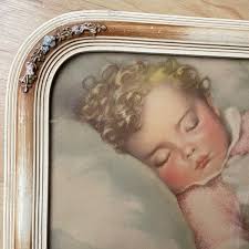 VINTAGE ANNIE BENSON MULLER JUST A LITTLE DREAM PRINT LITHOGRAPH 13x16”  FRAMED