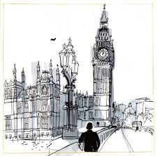 Lucinda Rogers Shop Houses Of Parliament London Drawing Urban Sketching London Art